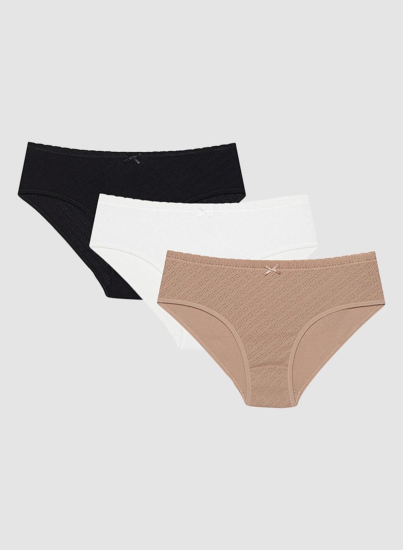Penti Mix Soft Pointel Basic 3in1 Hipster Briefs - Image 1